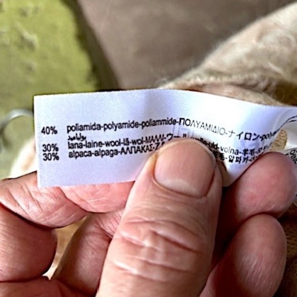 ZARA Alpaca/Wool Blend Scalloped Stitch Pullover Sweater NWOT/sz M - Picture 15 of 15